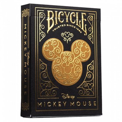 Гральні карти Bicycle Disney Mickey Mouse inspired Black and Gold TH036 фото