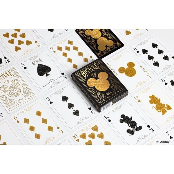 Гральні карти Bicycle Disney Mickey Mouse inspired Black and Gold TH036 фото