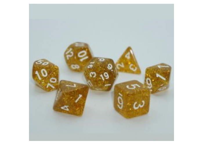 Набір кубиків Glitter 7 Dice Set - Gold  g7dglit02 фото