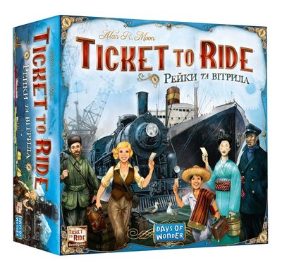 Настільна гра Квиток на потяг - Рейки та вітрила/ Ticket to Ride - Rails & Sails LOB2333UA фото