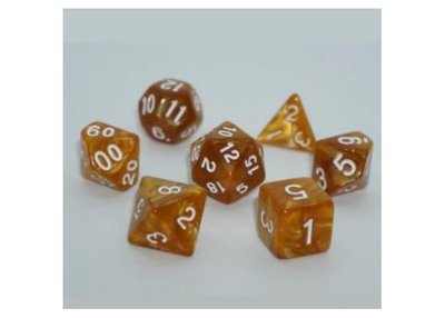 Набір кубиків Pearl 7 Dice Set - Gold  g7dpearl01 фото