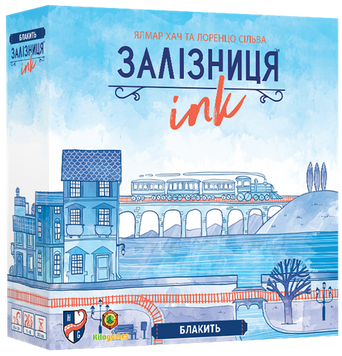 Настільна гра Залізниця Ink: Блакить / Railroad Ink: Deep Blue Edition  2490 фото