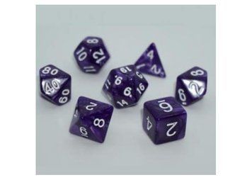 Набір кубиків Pearl 7 Dice Set - Dark Purple g7dpearl04 фото