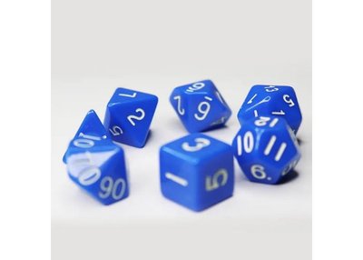 Набір кубиків Opaque 7 Dice Set - Blue g7dopaq05 фото