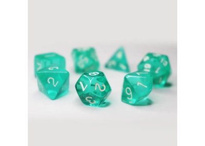 Набір кубиків Transparent 7 Dice Set - Aqua g7dtran07 фото