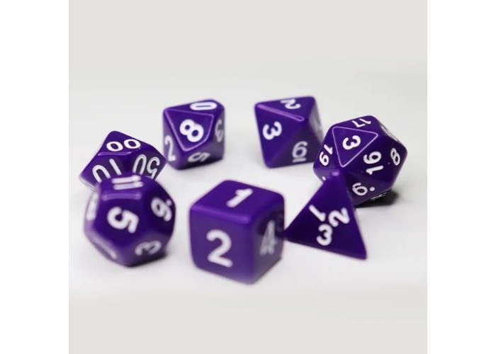 Набір кубиків Opaque 7 Dice Set - Dark purple g7dopaq09 фото