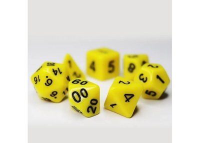 Набір кубиків Opaque 7 Dice Set - Yellow  g7dopaq11 фото