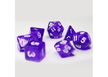 Набір кубиків Transparent 7 Dice Set - Dark purple g7dtran08 фото