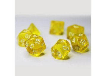 Набір кубиків Transparent 7 Dice Set - Yellow  g7dtran04 фото