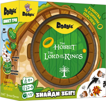 Настільна гра Доббл Володар Перснів і Гобіт / Dobble: The Lord of the Rings & Hobbit igames9808 фото