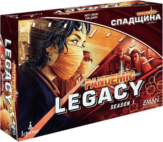 Настільна гра Пандемія Спадщина: Сезон 1 (Червона коробка)  / Pandemic Legacy: Season 1 7692 фото