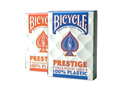 Гральні карти Bicycle Prestige Poker 100% Plastic червоні TH024 фото