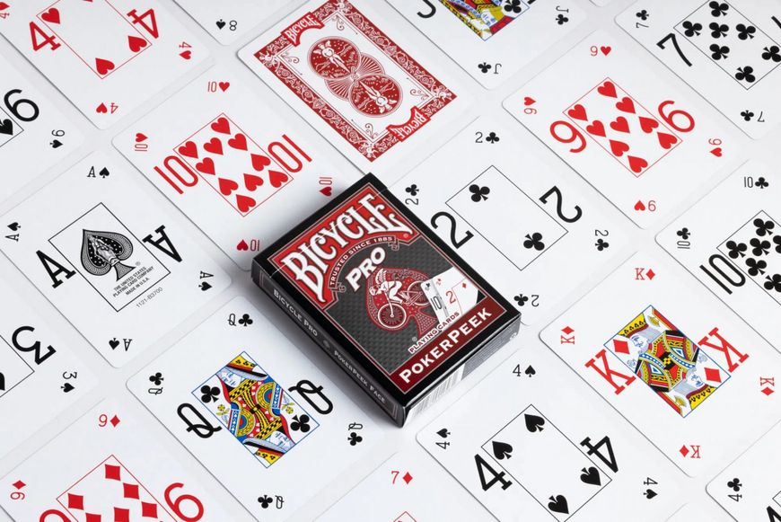 Гральні карти  Bicycle Pro PokerPeek BLUE/RED TH031 фото