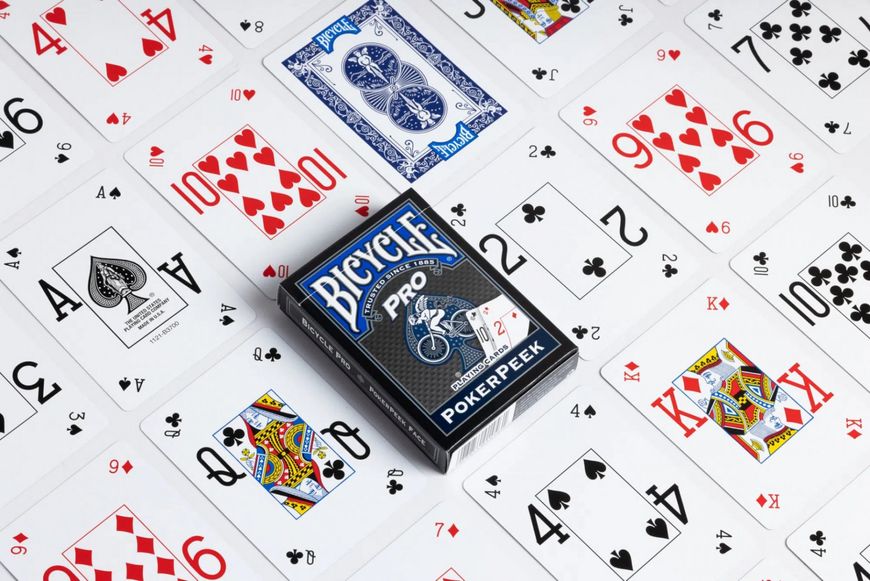 Гральні карти  Bicycle Pro PokerPeek BLUE/RED TH031 фото