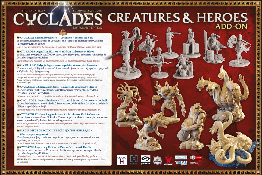 Настільна гра Кіклади. Легендарне видання - Монстри і герої /Cyclades: Creatures & Heroes GKCH229hr фото