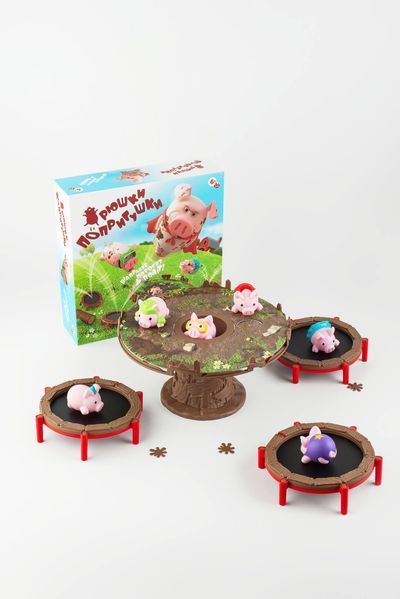 Настільна гра Хрюшки &ndash; попригушки / Pigs on Trampolines fun007 фото